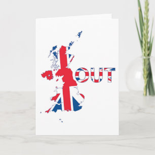 BREXIT OUT UNION JACK CARD