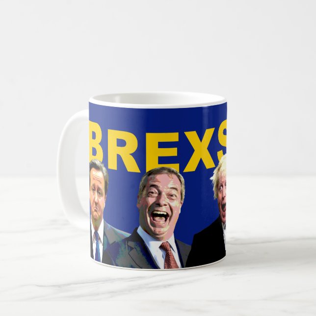 BREXSHIT, funny anti Brexit referendum message: Coffee Mug (Front Left)