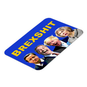 BREXSHIT, funny anti Brexit referendum message: Magnet