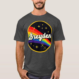 Breyden Rainbow In Space Vintage Style T-Shirt