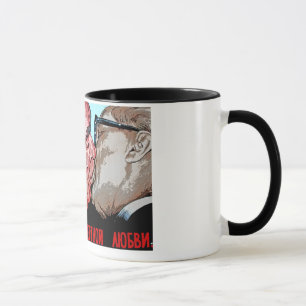 Brezhnev & Honecker Kiss,East Side Gallery, Berlin Mug