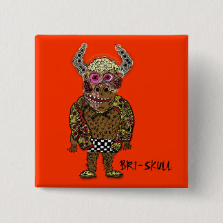 BRI-SKULL Button