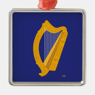 Brian Boru Harp Metal Ornament