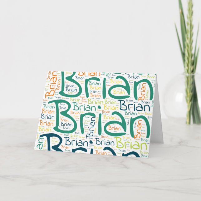 Brian Card (Front)
