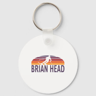 Brian Head Iron County Utah Usa Ski Resort Snowboa Key Ring
