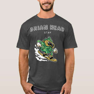 Brian Head Utah Funny Snowboarding Beer Hops T-Shirt