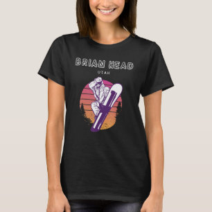 Brian Head Utah Retro Snowboarder T-Shirt