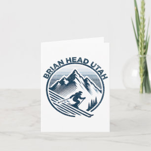 Brian Head Utah Ski Resort Winter Skiing Card