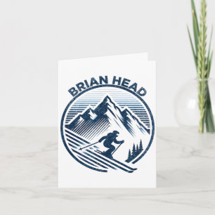 Brian head utah ski resort winter skiing card