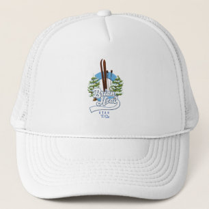 Brian Head Utah to ski logo Trucker Hat