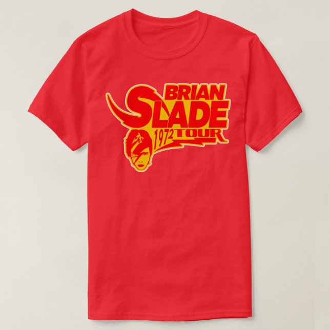 Brian Slade 1972 Tour T-Shirt (Design Front)