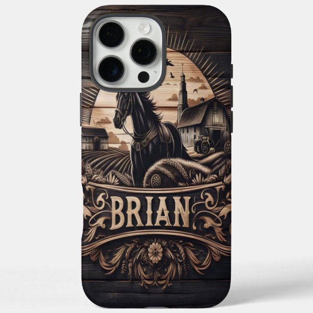 Brian's Farm Horse Case-Mate iPhone Case (Back)