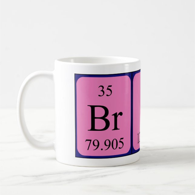 Briar periodic table name mug (Left)