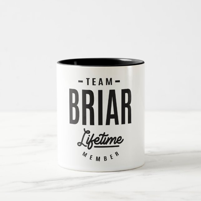 Briar Personalised Name  Two-Tone Coffee Mug (Center)