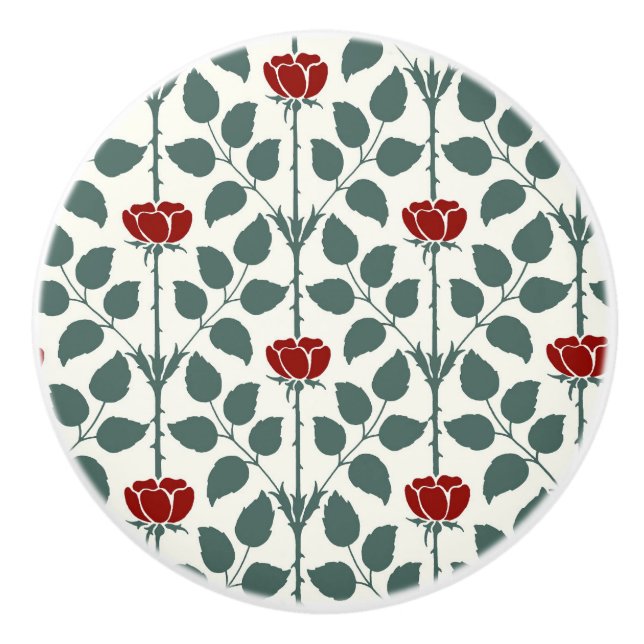 Briar Rose Ceramic Knob (Front)