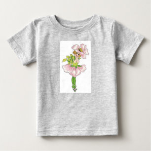Briar Rose Vintage Cute Flower Child Girl Floral Baby T-Shirt
