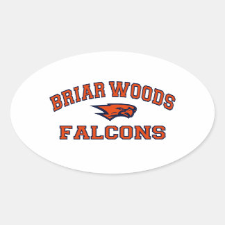 Briar Woods Falcons Oval Sticker