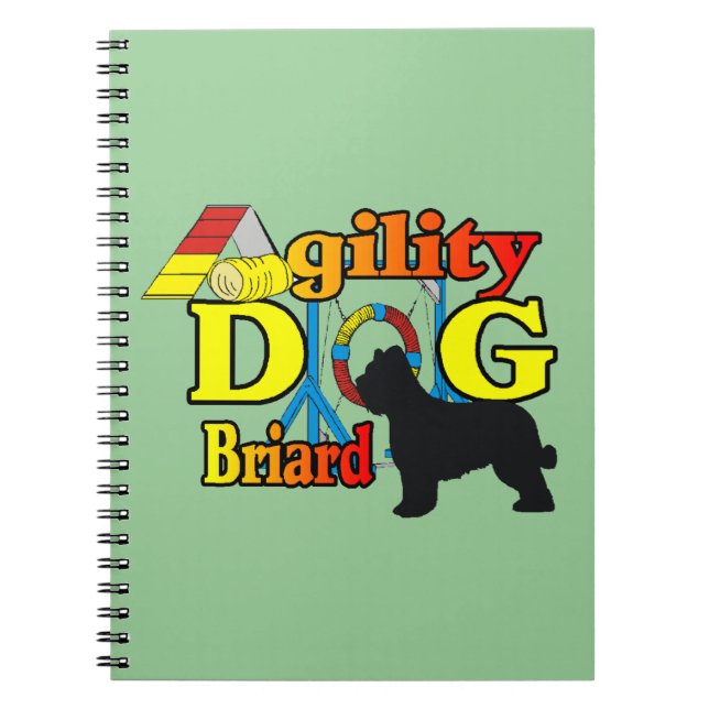 Briard Agility Notebook (Front)