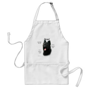 Briard (black) History Design Standard Apron