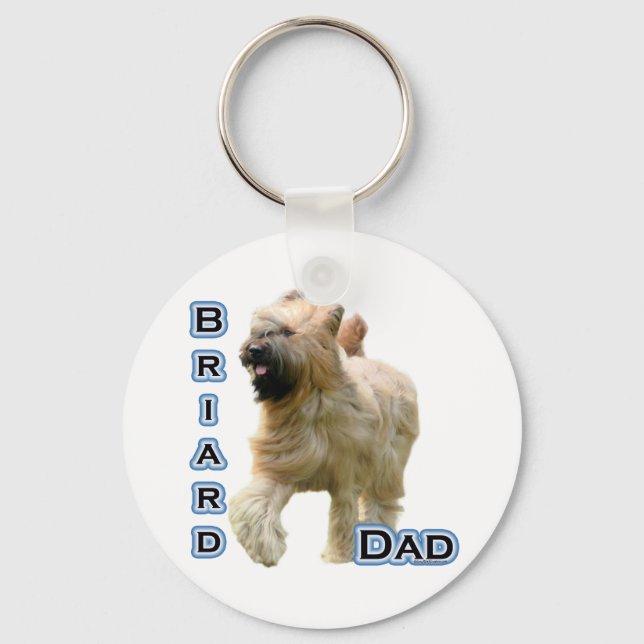 Briard Dad 4 - Keychain (Front)