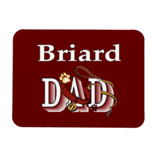 Briard Dad Magnet