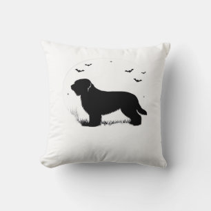 Briard Dog � Halloween Moon Silhouette Oversized T Cushion