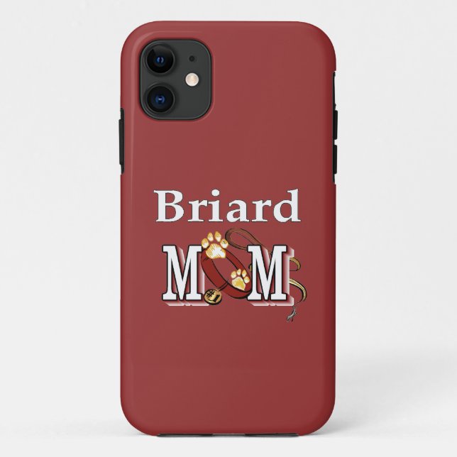Briard Dog MOM Case-Mate iPhone Case (Back)