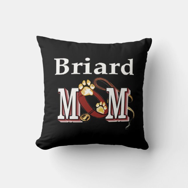 Briard Dog MOM Cushion (Front)