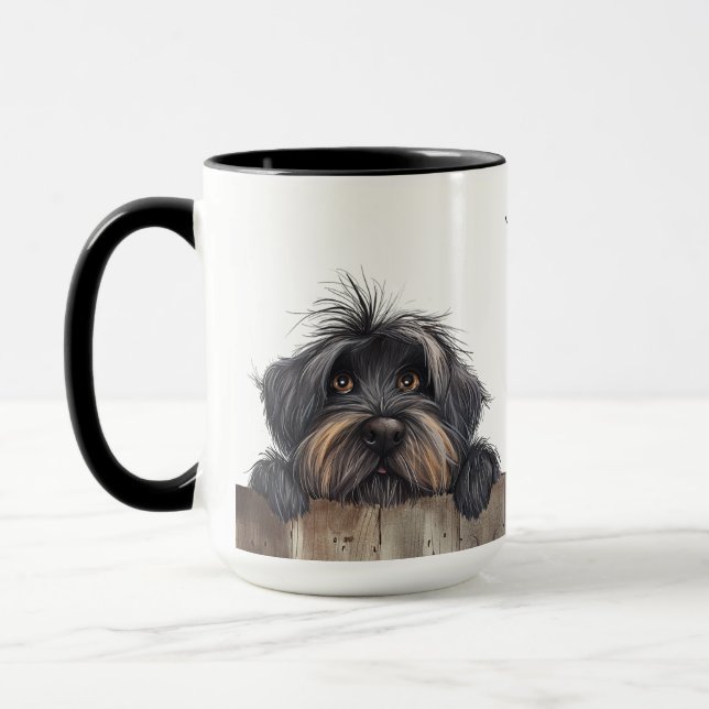 Briard Dog Mug (Left)