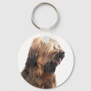 Briard fauve 3 key ring
