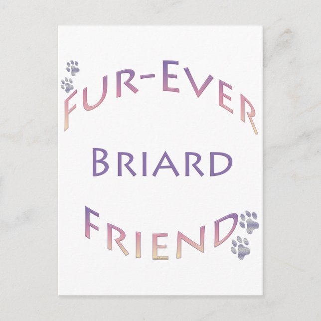 Briard Furever Postcard (Front)