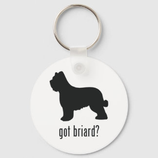 Briard Key Ring