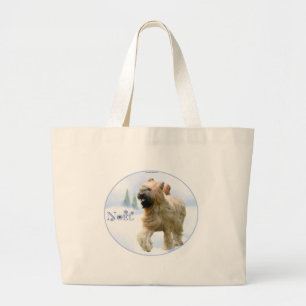 Briard Noel Large Tote Bag
