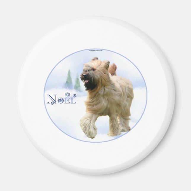Briard Noel Magnet (Front)