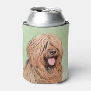 Briard Painting - Cute Original Dog Art Can Cooler