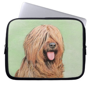 Briard Painting - Cute Original Dog Art Laptop Sleeve