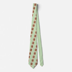 Briard Painting - Cute Original Dog Art Tie