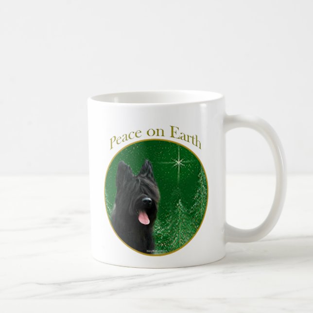 Briard Peace Coffee Mug (Right)