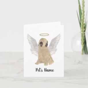 Briard Sympathy Memorial Card