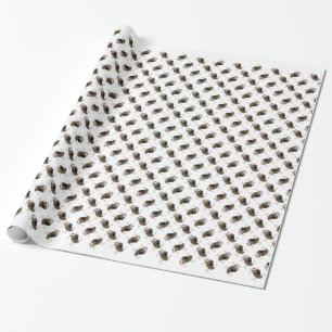 Briard (tawny) History Design Wrapping Paper