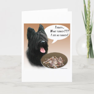 Briard Turkey Holiday Card