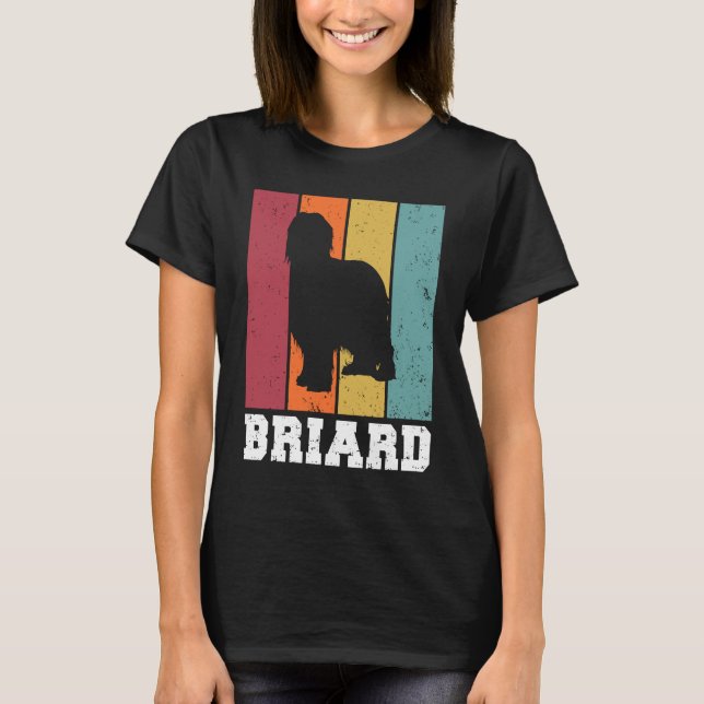 Briard Vintage  1 T-Shirt (Front)