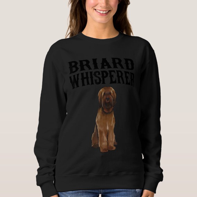 Briard Wisperer  Dog Sweatshirt (Front)