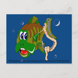 Bribing the fish postcard