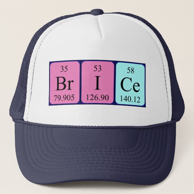 Brice periodic table name hat (Front)