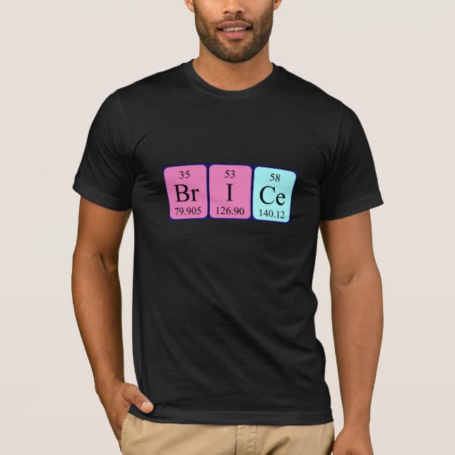 Brice periodic table name shirt (Front)