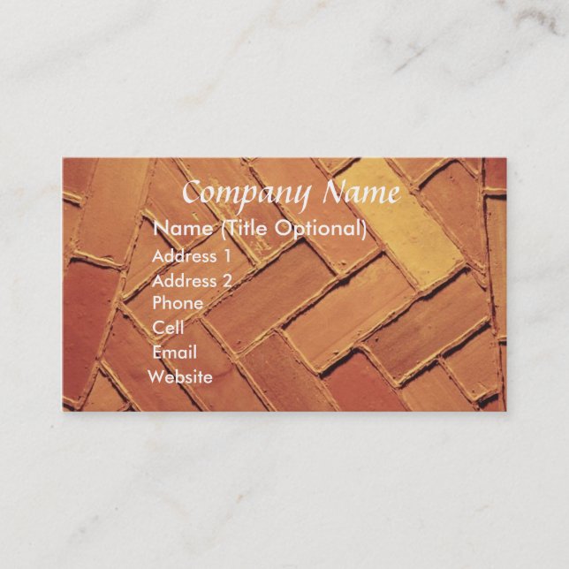 Brick Abstract Business Card (Front)