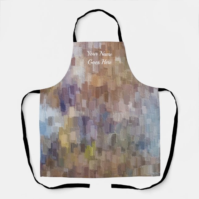Brick Abstract Winter Fall Apron (Front)