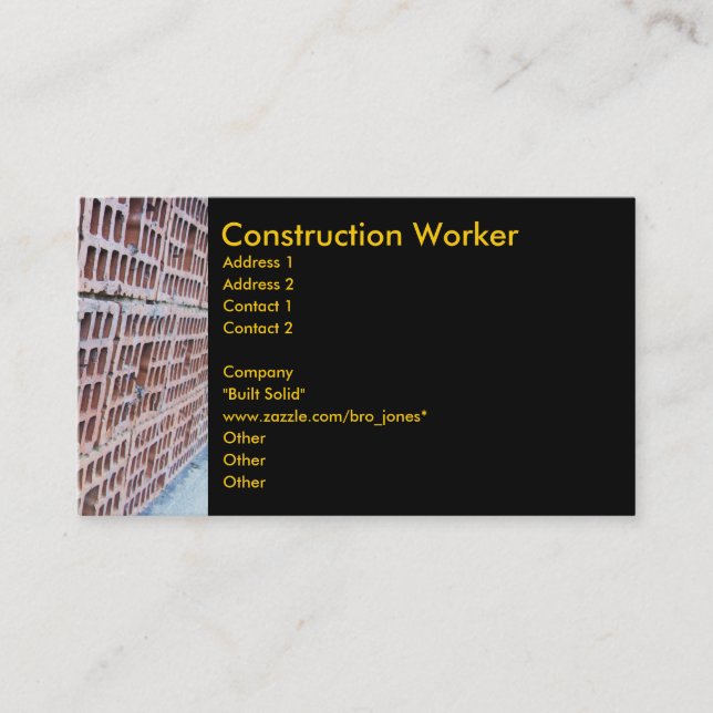 Brick and Mortar Business Card (Front)