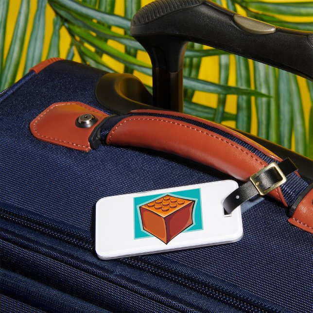 Brick Block Fun Building Toy Luggage Tag (Creator Uploaded)